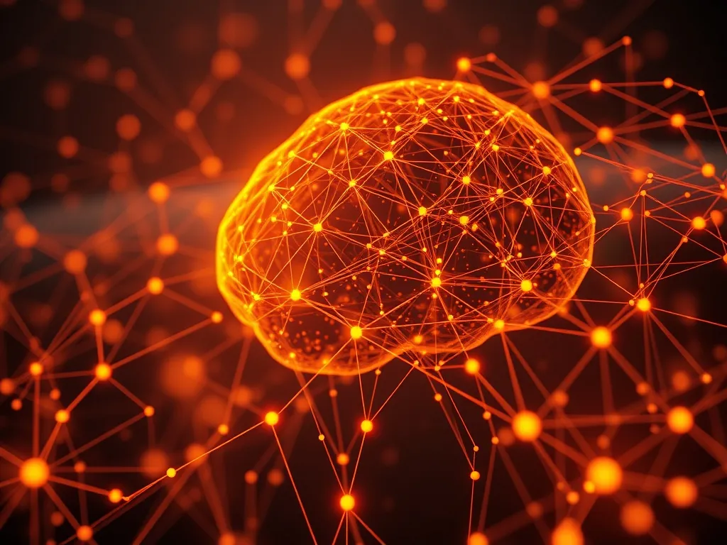 An abstract high-tech conceptual visualization of data flows